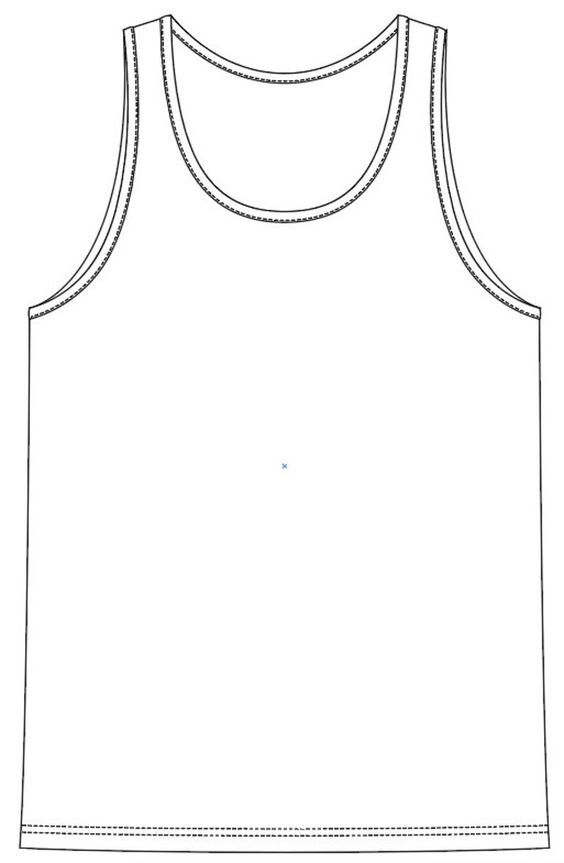 Beautiful shirt I only found very wide but the material is good! Vest Sketch Design, Vest Flat Sketch, Vest Technical Drawing, Tshirt Flat Sketch, Tshirt Technical Drawing, Vest Sketch, Sleeveless Shirt Pattern, Vest Illustration, Tshirt Sketch