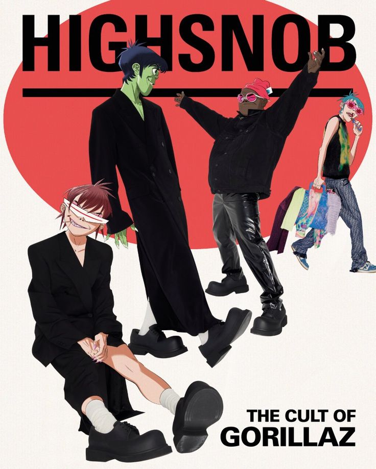 the poster for highsnobb shows two men in black outfits and one is holding his hands up