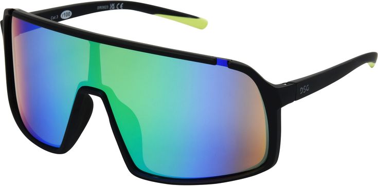 Fit & Design: Think of your most thrilling outdoor adventure or activity. Now grab these sunglasses and head outdoors! Large shield frames offer optimal eye coverage and are made from 100% recycled plastic.* Colorful lenses offer 100% UVA/UVB protection for your eyes Scratch and impact resistant lenses Mirrored lenses Additional Details: *GRS Certified material and processes Want to learn more about the DSG brand? Check out our brand story here. Functional Shield Sunglasses With Uv Protection For Outdoor, Casual Shield Sunglasses With Uva Protection, Matte Black Anti-reflective Sunglasses For Outdoor Activities, Matte Black Anti-reflective Sunglasses For Outdoor, Casual Shield Sunglasses With Anti-reflective For Outdoor Activities, Casual Shield Sunglasses With Anti-reflective For Outdoor, Functional Shield Sunglasses With Tinted Lenses For Outdoor, Casual Anti-reflective Shield Sunglasses For Outdoor, Matte Black Casual Sports Sunglasses