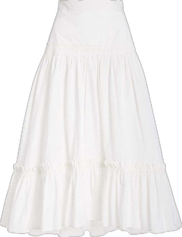 Tiered Ruffle Skirt, Feel Special, Ruffle Skirt, White Skirts, Dream Wardrobe, Cotton Poplin, High Low, Knot, A Line