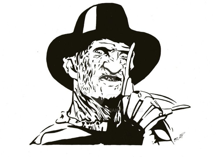 a black and white drawing of an old man wearing a hat with his hand up to his face