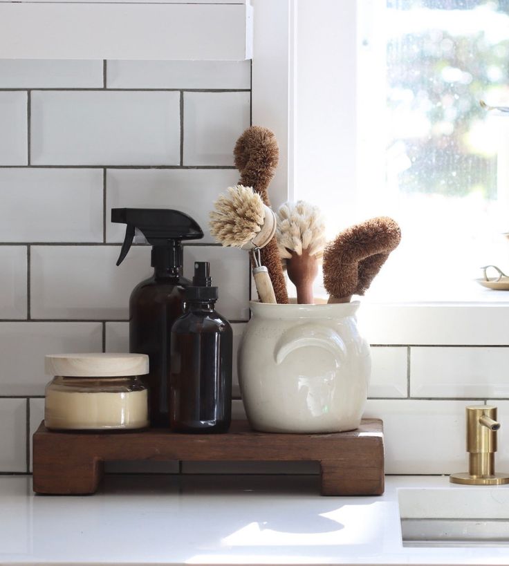 the bathroom is clean and ready to be used by someone in the house or on the counter