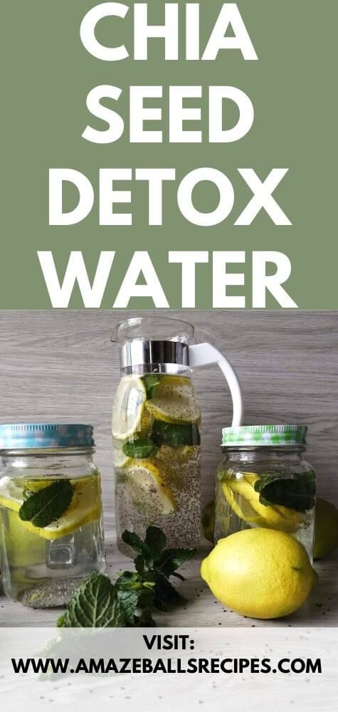 jars filled with lemons, mint and water on top of a table