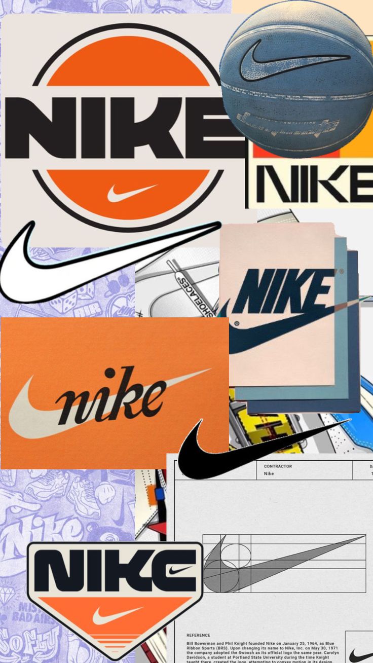 many different types of logos are grouped together in this collage, including nike and nike