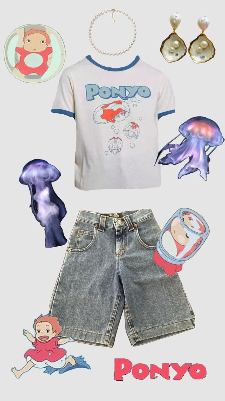 #ponyo Summer Goth Outfits, Silly Clothes, Nerdy Outfits, Funky Outfits, Future Outfit, Swaggy Outfits, Really Cute Outfits, Harajuku Fashion, Edgy Outfits