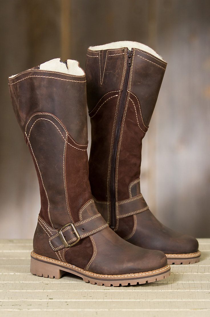 Built for winter, these waterproof boots sport a cozy wool lining and a treaded rubber outsole for a confident step in a robust everyday boot. Free shipping + returns. Suede Knee High Boots, Everyday Boots, Waterproof Leather Boots, Chunky Heels Boots, Tall Leather Boots, Suede Boots Knee High, Warm Boots, Womens Winter, Leather Boots Women