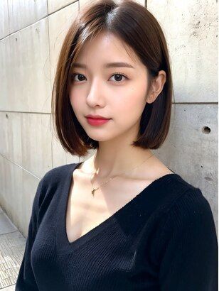 Bluntcut Bob Chin Length, Short Asian Haircut For Women, Asian Hair Bob, Asian Bob Haircut, Asian Hairstyle, Natural Hair Short, Korean Hair Color, Korean Short Hair, Short Hair Lengths