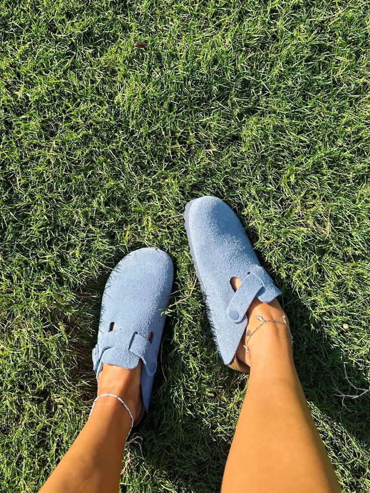 I’m in love with my Blue Birkenstock Boston clogs! Follow my shop @hanna_noellee on the @shop.LTK app to shop this post and get my exclusive app-only content! #liketkit #LTKShoeCrush #LTKStyleTip @shop.ltk Blue Birkenstocks, Boston Soft Footbed, Bright Clothes, Birkenstock Boston Clogs, Birkenstock Clog, Birkenstock Clogs, Super Cute Outfits, Boston Clogs, Good Fits