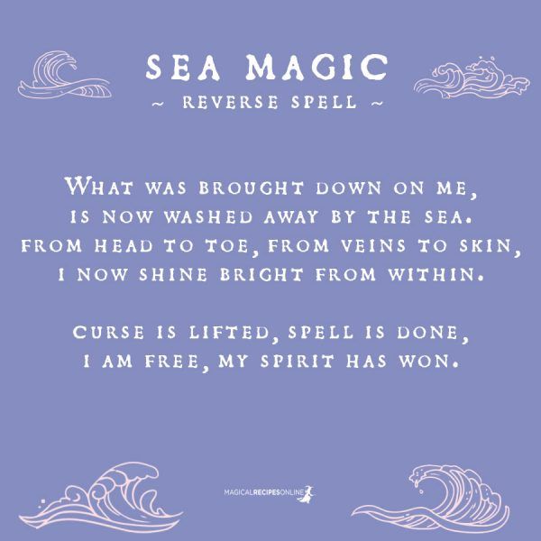 Step five: Breaking the Curse. Reverse Spell, Goddess Witchcraft, Sea Magic, Water Witch, Elemental Magic, Magick Spells, Wiccan Spell Book, Witch Spell Book, Baby Witch