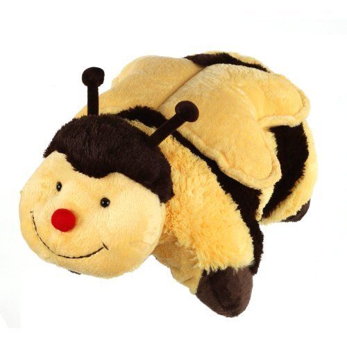 a stuffed animal with a lady bug on it's back