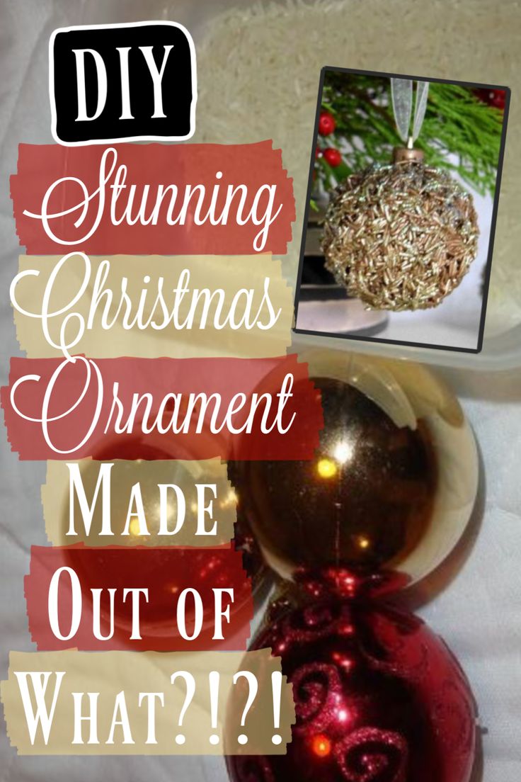 a christmas ornament made out of what?