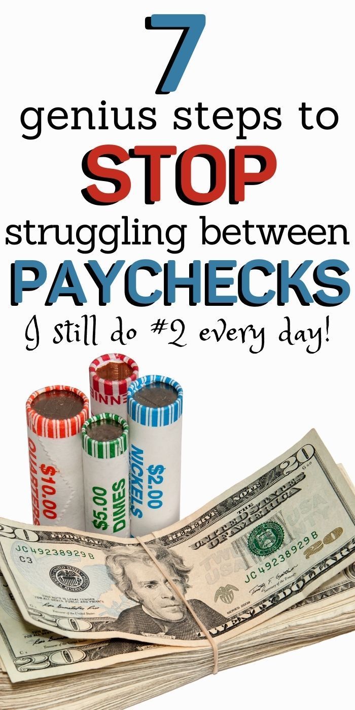 seven genius steps to stop struggling between paychecks and 7 still ad 2 every day