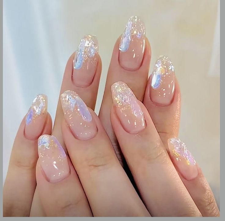 Classy Nail Art Ideas, Birthday Nail Designs, Glitter Tip Nails, Korean Nail Art, Nagellack Trends, Graduation Nails, Coffin Press On Nails, Birthday Nails, Bridal Nails