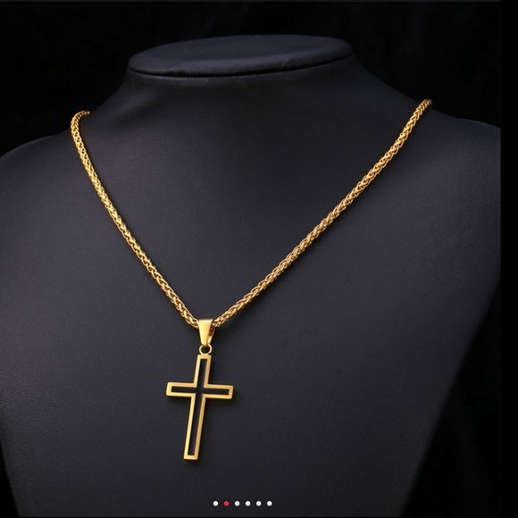 Shop Women's Black Gold size Various Necklaces at a discounted price at Poshmark. Description: New 18kYellow Gold Filled INRI Jesus Piece Cross Pendant & Necklace Chain For Men Gift Vintage Christian Jewelry Stamp 18k. Sold by chenhui2016. Fast delivery, full service customer support. Inri Jesus, Men's Necklace Gold, Cross Necklace Simple, Jesus Piece, Black Gold Jewelry, Christian Necklace, Gold Chains For Men, Inspired Necklace, Gold Cross Necklace