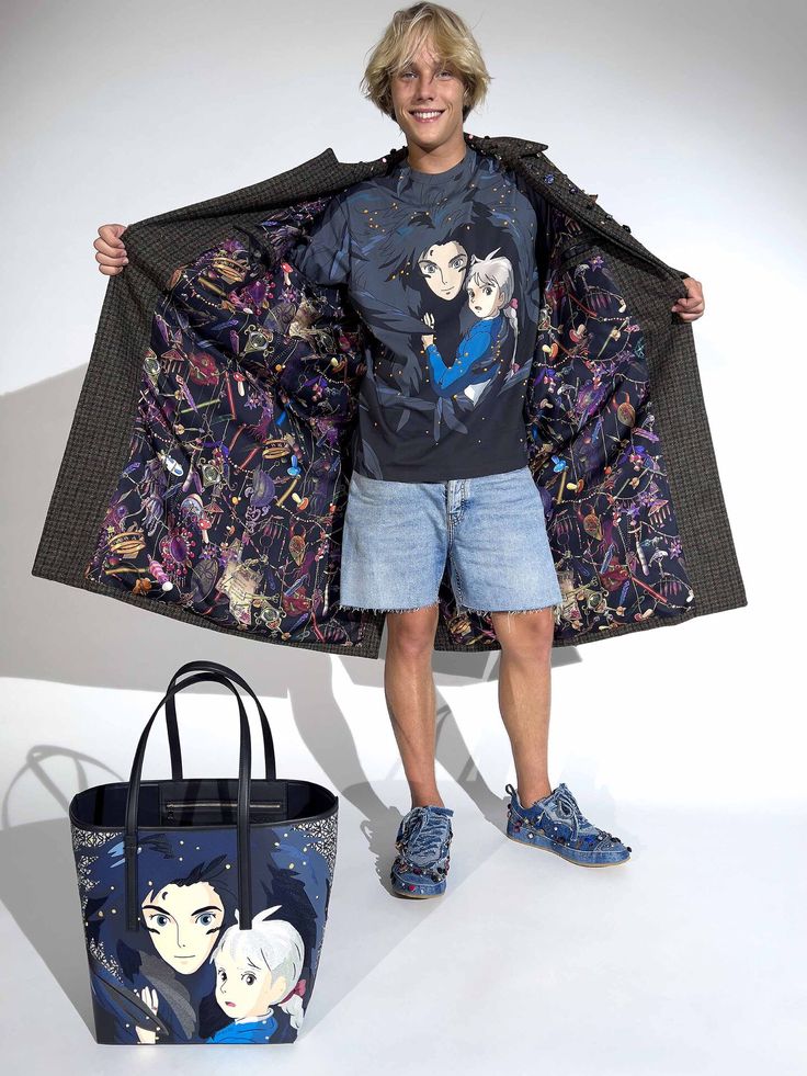 LOEWE x Howls Moving Castle collection - LOEWE Fashion Ss23, Moving Aesthetic, Castle Collection, Howl's Moving Castle, Howls Moving Castle, Cool Street Fashion, Cha Eun Woo, Miyazaki, Street Style Looks