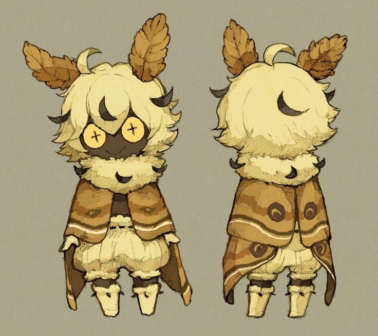 an image of two furry animals with big ears and horns on their heads, one is wearing a coat