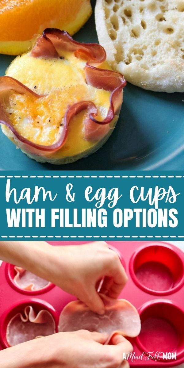 ham and egg cups with filling options