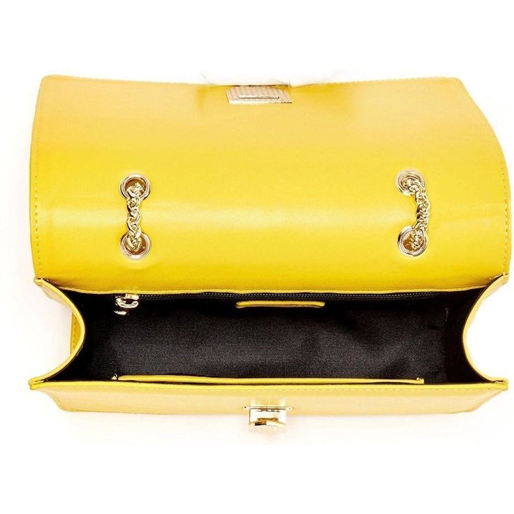 This fashionable forward Josie yellow leather purse, made with supple leather, will provide a timelessly chic look throughout the changing of the seasons. It is further enhanced by decorative leather studs on the front flap. With a buckle closure, the fabric-lined interior includes a zip pocket, cell phone slip and 6 credit card slots. Its elegant light gold chain strap can be worn long as a stylish crossbody or doubled up for a shorter shoulder bag style. OUTSIDE: Mustard Yellow INTERIOR: Black HARDWARE: Gold WIDTH: 9.5" HEIGHT: 5.5″ DEPTH: 2.8″ STRAP DROP: 12″-22" Gold Crossbody Shoulder Bag With Cc Turnlock Closure, Gold Satchel Shoulder Bag With Turn-lock Closure, Gold Leather Shoulder Bag With Hasp Closure, Elegant Yellow Satchel For Formal Occasions, Gold Leather Shoulder Bag With Turn-lock Closure, Chic Yellow Flap Bag For Evening, Luxury Yellow Satchel For Evening, Classic Yellow Shoulder Bag For Formal Occasions, Chic Yellow Evening Flap Bag