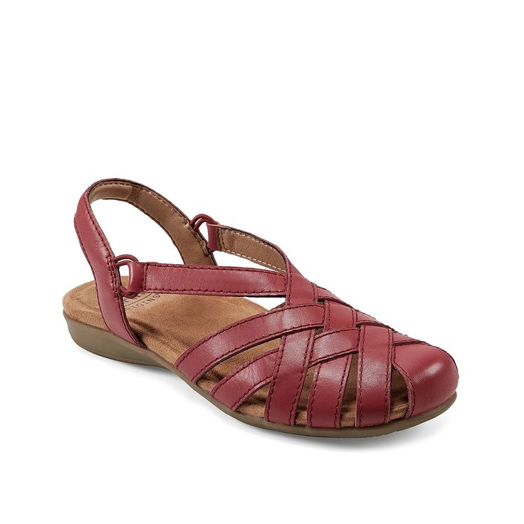 Earth Origins-Berri Sandal Everyday strolls becomes a bliss in the Berri sandal from Earth Origins. The leather sandal, designed with a woven profile, has a structured arch support with memory foam cushioning to offer incredible comfort. Synthetic Closed Toe Woven Leather Sandals, Closed Toe Synthetic Sandals With Woven Leather, Synthetic Sandals With Woven Leather And Round Toe, Comfortable Closed Toe Woven Leather Sandals, Leather Fisherman Sandals, Celebrity Closet, Fisherman Sandals, Slingback Sandals, Slingback Sandal