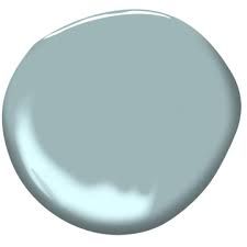 a light blue paint with a white background