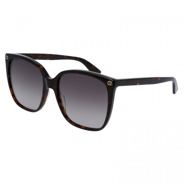 Elevate your style with the elegant Gucci GG0022S 003 Havana/Brown sunglasses, a must-have accessory for the fashion-forward woman. Crafted by the renowned luxury brand Gucci, these sunglasses exude sophistication and opulence in every detail. The frame color of these sunglasses is a classic and versatile Havana, a timeless choice that complements a wide range of skin tones and outfits. The brown lenses add a touch of warmth and glamour to the overall look, making these sunglasses a standout accessory for any occasion. With a lens socket width of 57 and a temple length of 140, these sunglasses offer a comfortable and secure fit. The acetate frame material is durable and lightweight, ensuring long-lasting wear without sacrificing style. These Gucci sunglasses feature a square style that is Gucci Frames, Nyc Jewelry, Designer Shades, Green Sunglasses, Sunglasses Women Designer, Bifocal Lenses, Eagle Eye, Heart Face Shape, Brown Sunglasses