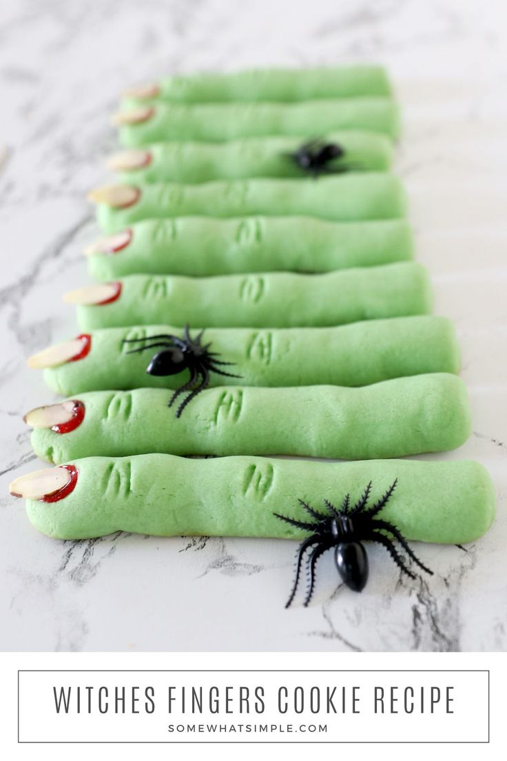 these halloween finger cookies are so cute and easy to make