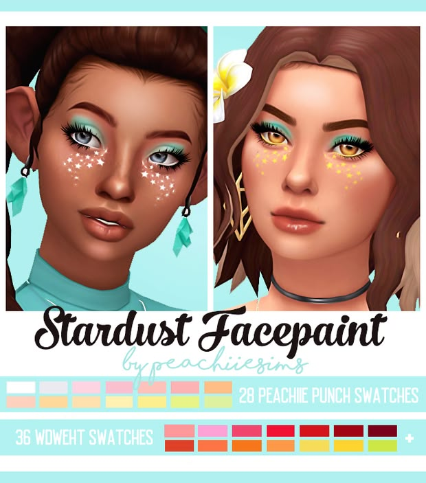 stardust facepaint by praetches for the simse avatars