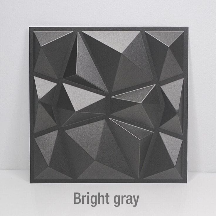 3D Wall Panels in Diamond Design Matt - Bright gray Architectural Wall Panel, Wall Stickers Wallpaper, Diamond Wall, Dimensional Wall, 3d Panels, Decoration Stickers, Wall Accessories, 3d Wall Panels, Adhesive Tiles