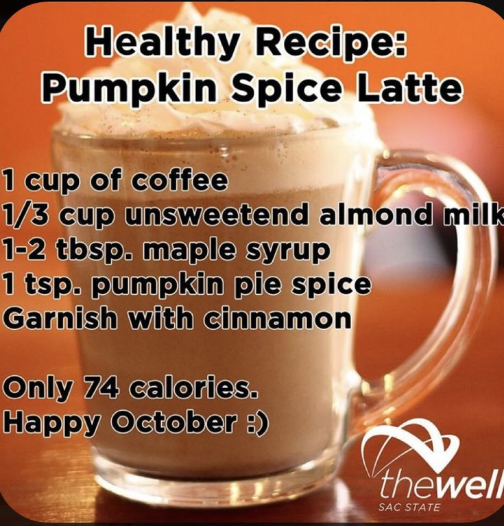 healthy recipe pumpkin spice latte