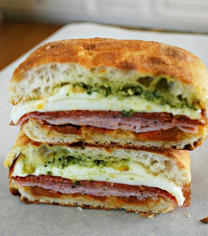 two sandwiches stacked on top of each other