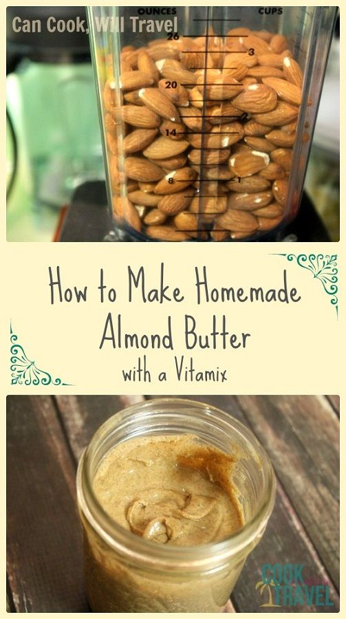 how to make homemade almond butter with a vitamix recipe in a blender