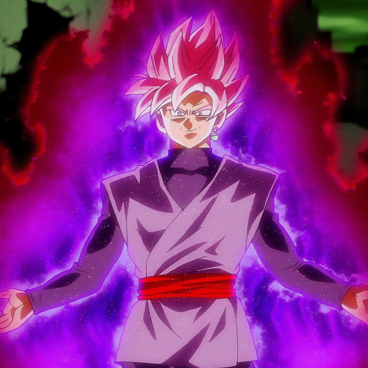 an anime character with red hair and glasses standing in front of a purple fireball