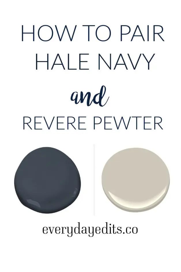 how to paint hale navy and revere pewter by every dayedes co on etsyle com