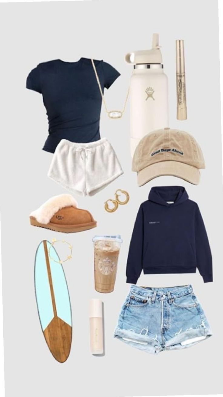 You can very much take inspration from this but plz dont copy. - me Surfergirl Style, Preppy Summer Outfits, Casual Preppy Outfits, Outfit Inspo Casual, Trendy Outfits For Teens, Cute Lazy Day Outfits, Lazy Day Outfits, Fresh Summer, Cute Preppy Outfits