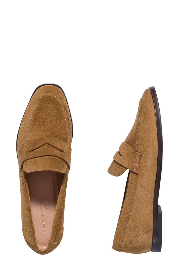 A well-cushioned footbed promises lasting comfort to this versatile leather loafer set on a slim, flexible sole. Leather upper and lining/rubber sole Imported Leather Loafers Women, Loafer Women, Leather Loafers, Nordstrom Rack, Rubber Sole, Leather Upper, Split, Loafers, Walking