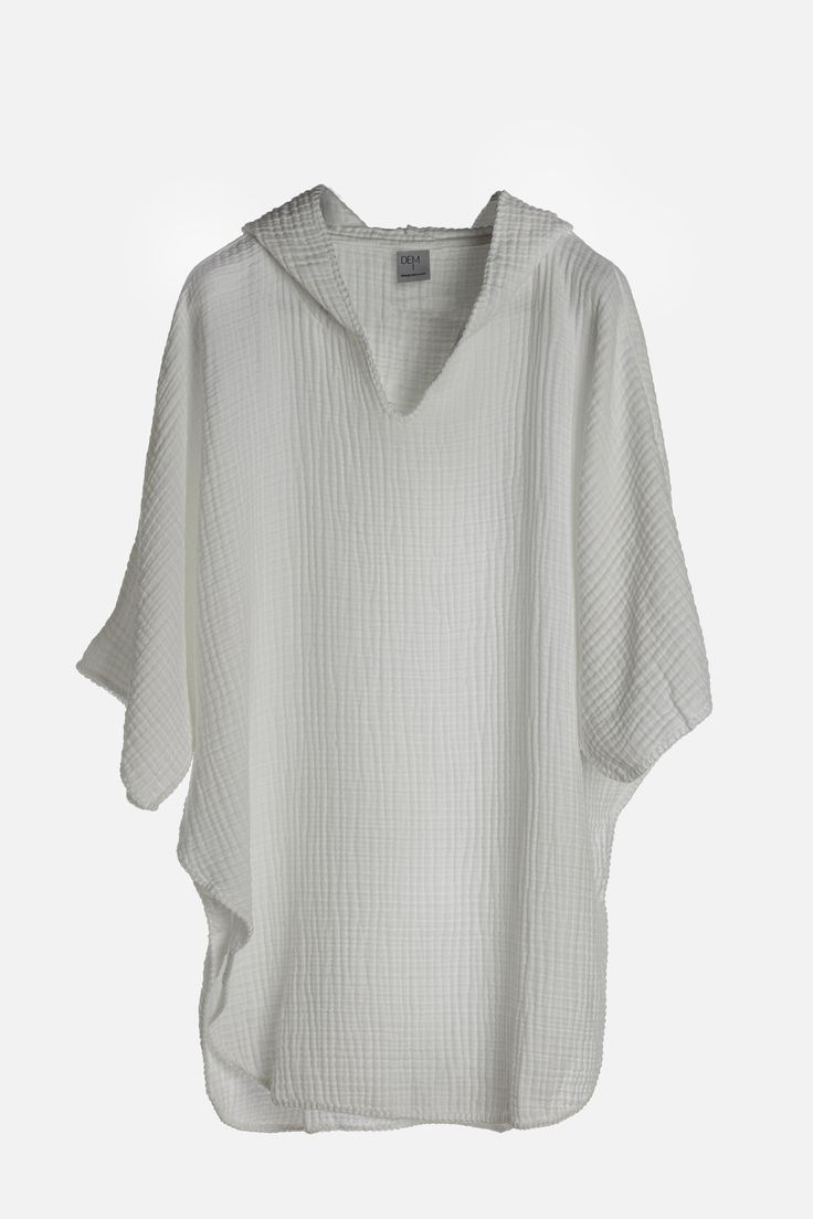 Our most beloved piece for summer. This one piece, super soft, cuddly poncho is perfect for the beach or at home over our Koza Pants. The cocoon like texture warms you up immediately. Easy to fold and take anywhere as it would not have wrinkles. Water absorbent and dries quickly. Oversized White Cover-up For Loungewear, Relaxed Fit Summer Loungewear Cover-up, Casual One Size Poncho For Loungewear, Cozy One Size Poncho For Beach, One Size Casual Cover-up For Loungewear, Casual Poncho For Spring Loungewear, Oversized Cotton Summer Cover-up, Casual One Size Cover-up For Loungewear, Casual Spring Poncho For Loungewear