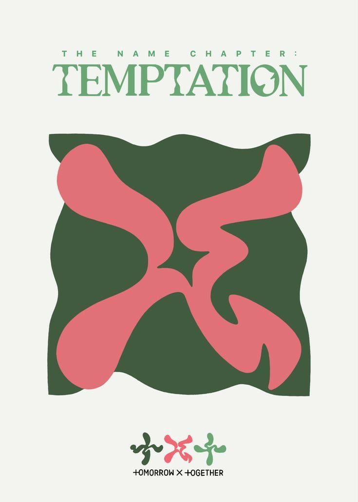 an image of the cover of a book with pink and green shapes on it,