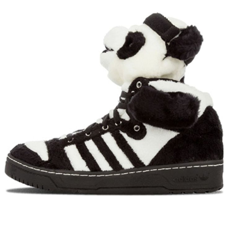 adidas JS Panda Bear OBYO x Jeremy Scott Sneakers/Shoes Panda Shoes Outfit, Jeremy Scott Adidas, Panda Shoes, Limited Edition Shoes, Bear Head, Tactical Boots, Jeremy Scott, Oakley Men, Stadium Goods