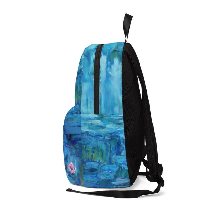 With a Clause Monet look that never goes out of style, durable construction, and details for all-day carrying comfort, For art lovers, this backpack is a must-have for the daily commute to school or occasional casual travel, and can add color to your journey. .: Brand: Galartsy .: Made of 15.5 oz. Soft Nylon .: Lightweight and waterproof .: Adjustable shoulder straps One Size Length, cm 33.5 Width , cm 17.5 Height, cm 43 Casual Rectangular Backpack For Trips, Casual Large Capacity Backpack For Trips, Casual Backpack With Zipper Closure For Trips, Backpack With Adjustable Straps For Daily Use, Casual Backpack With Adjustable Strap For Trips, Casual Laptop Backpack For Trips, Standard Backpack With Adjustable Straps For Daily Use, Daily Use Softback Backpack, Large Capacity Backpack For Trip