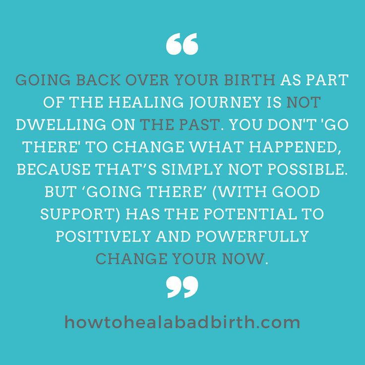 a blue background with the quote going back over your birth as part of the healing journey is not dwelling on the past you don't