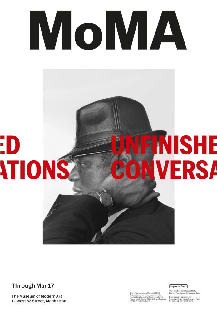 a poster with an image of a man in a hat and the words tedd unfinished conversations