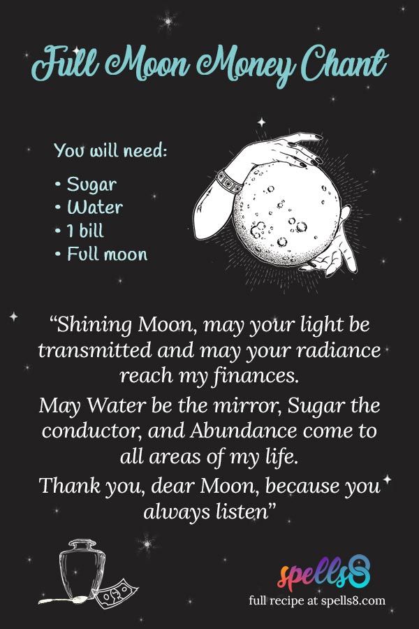 Full Moon Candle, Full Moon Spells, Money Spells Magic, Moon Activities, Spells Magic, Witch Things, Money Spells That Work, Prosperity Spell, Good Luck Spells