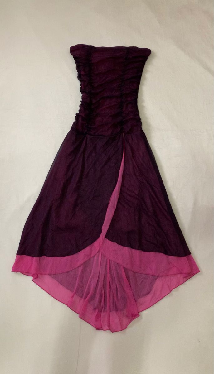 2000s Hoco Dress, 90s Homecoming Dresses, Purple Dress Aesthetic, Early 2000s Dresses, 2000s Dress, Bat Mitzvah Dresses, Ruffle Prom Dress, Y2k Dresses, Glam Dresses