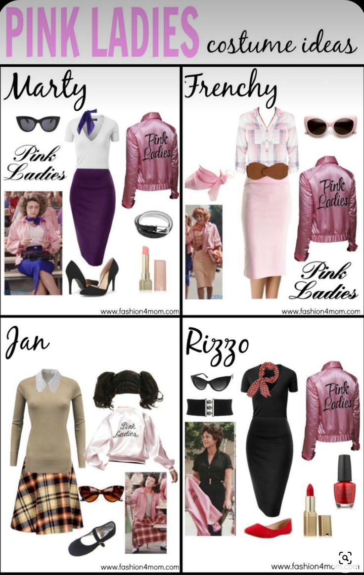 pink ladies costume ideas for halloween