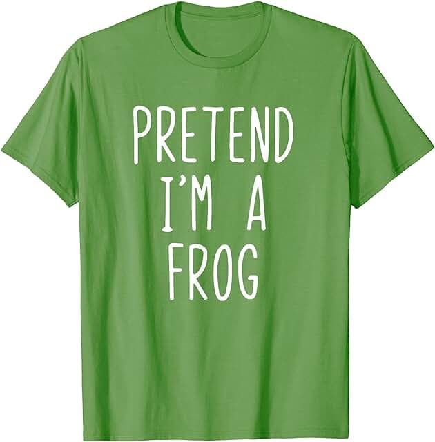 Amazon.com: Frog T Shirt Adult - Prime Eligible Frog Halloween Costume, Crocodile Costume, Frog Halloween, Lazy Halloween Costumes, Halloween Green, Frog Costume, Lazy Halloween, Frog T Shirts, Costume Shirts