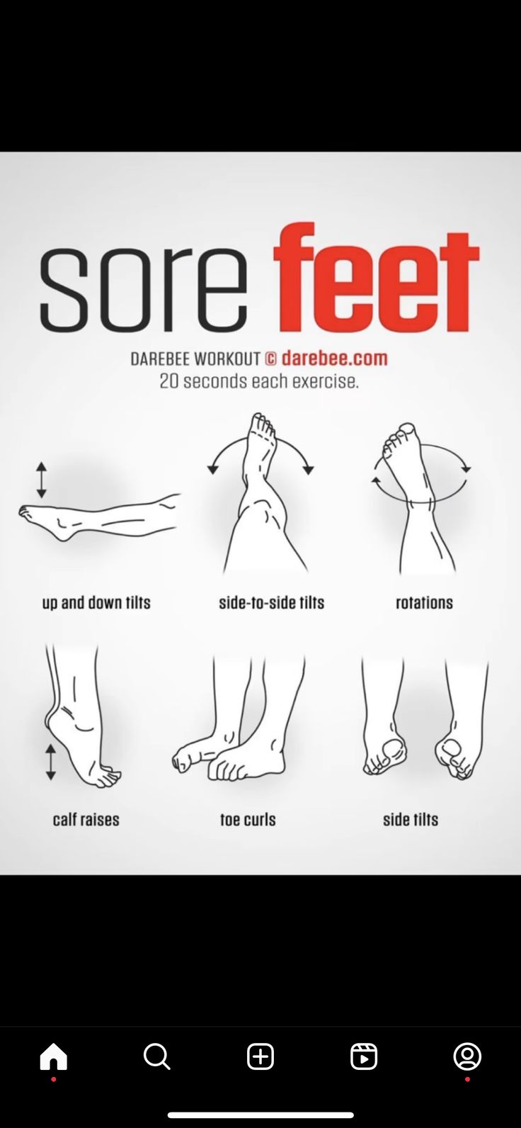 some feet are shown with instructions for how to do them in this video screen shot