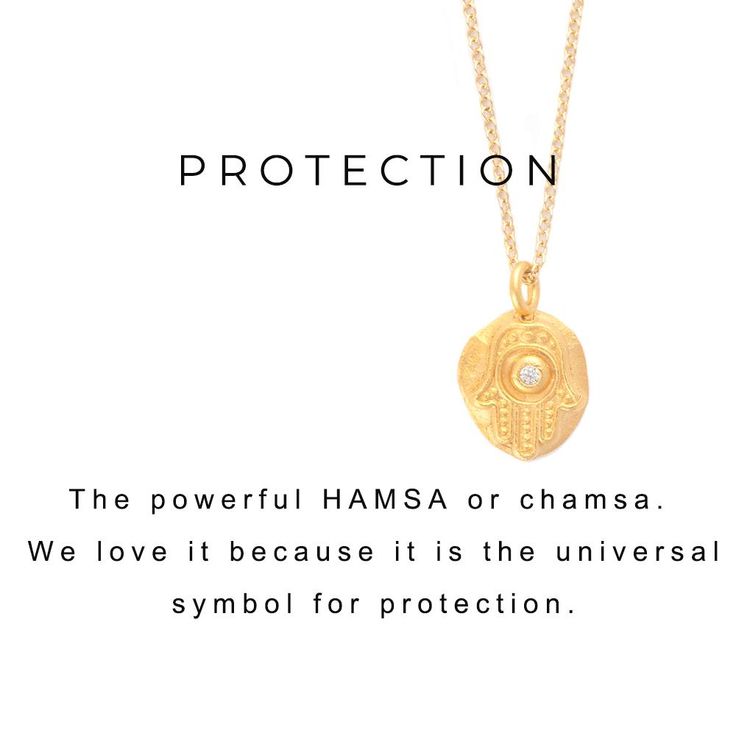 Hamsa Protection Charm Necklace Silver - MAS Designs Charm Necklace Silver, Gold Charm Necklace, Crystal Charm, Black Rhodium, Rolo Chain, Gold Charm, Sterling Silver Charm, Necklace Silver, Gold Vermeil