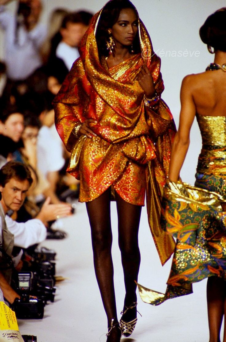 Fall/Winter 1990 Beverly Peele, 90s Supermodels, Iconic Dresses, Performance Outfit, Couture Fashion, Runway Fashion, High Fashion, Fitness Fashion, What To Wear