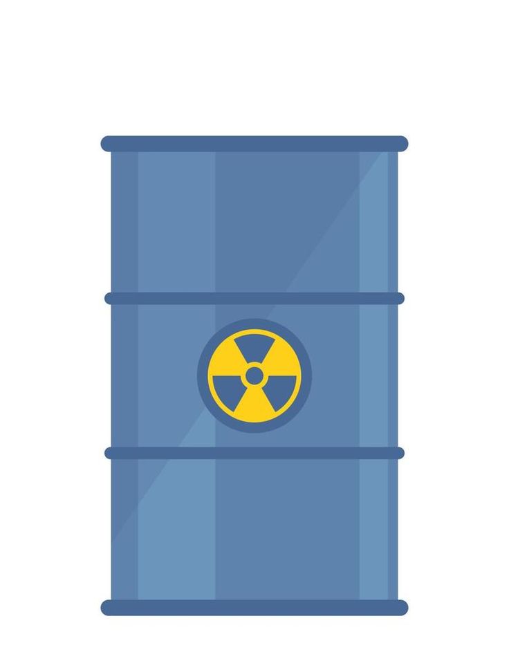 Radioactive waste in barrel. Barrel with radioactive hazard icon on it. Ecology, environmental pollution, waste. Flat style vector illustration. Radioactive Waste, Environmental Pollution, Flat Style, Illustration Vector, Flat Design, Fashion Flats, Ecology, Pollution, Batteries