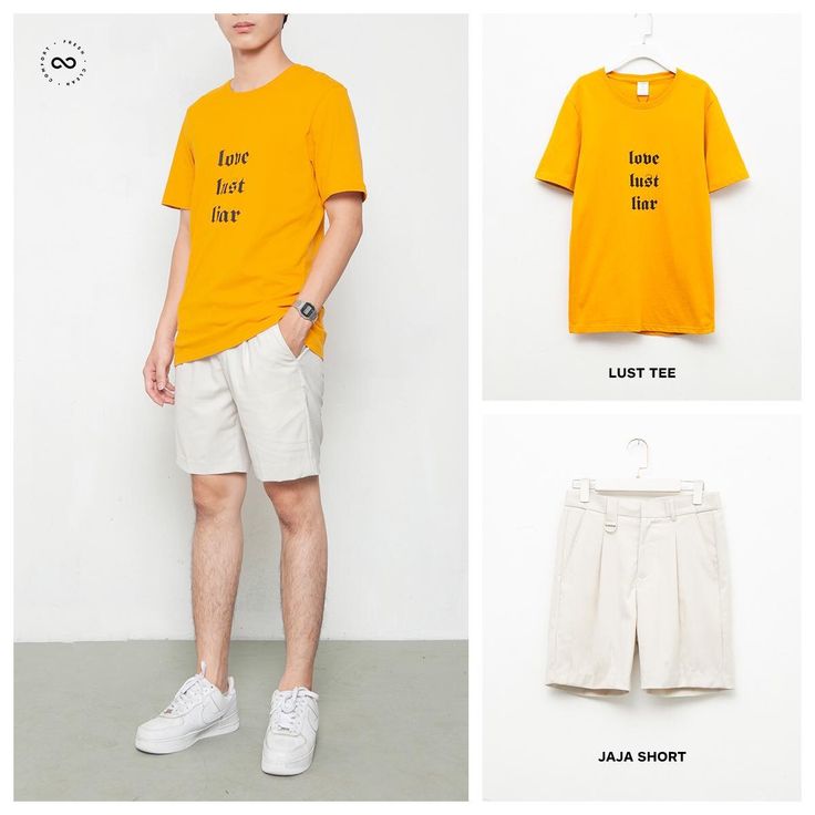 #outfits with #shorts and light yellow #tshirt Yellow Tshirt Outfits For Men, Yellow Shorts Outfit, Tshirt And Shorts Outfit, Outfits With Shorts, Yellow Tshirt, Mens Shorts Outfits, Mens Summer Outfits, Cool Outfits For Men, Yellow T Shirt